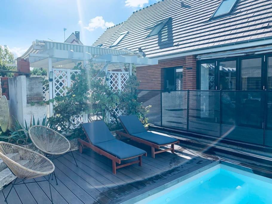 Appartement Proche Asterix, Stade De France, Chantilly, Roissy, Piscine Saisonniere La Chapelle-en-Serval Kültér fotó